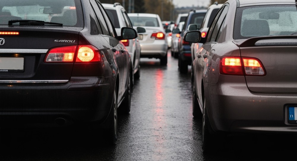 Trzy samochody zderzyły się na A1 w Bielawkach – ogromne utrudnienia w ruchu!